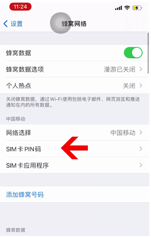 射阳苹果14维修网分享如何给iPhone14的SIM卡设置密码 