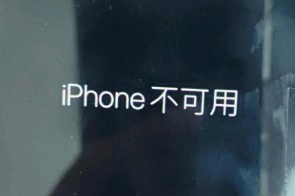 射阳苹果服务网点分享锁屏界面显示“iPhone 不可用”如何解决 