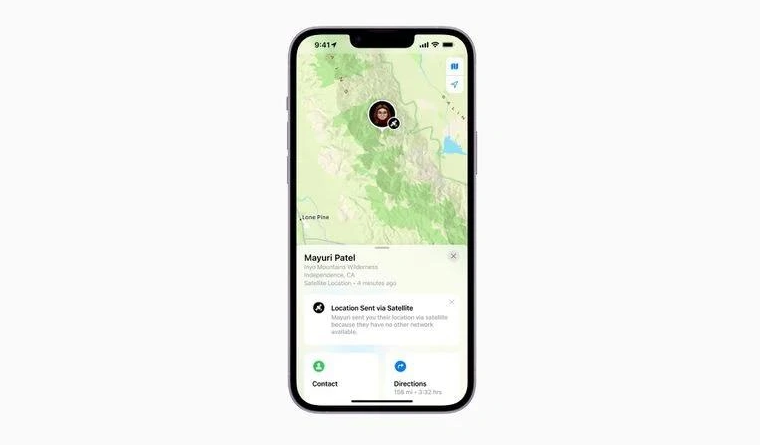 射阳苹果14维修分享iPhone14系列中 FindMy功能通过卫星分享位置方法教程 